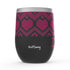 Fair Isle Hearts Stemless Wine Tumblers